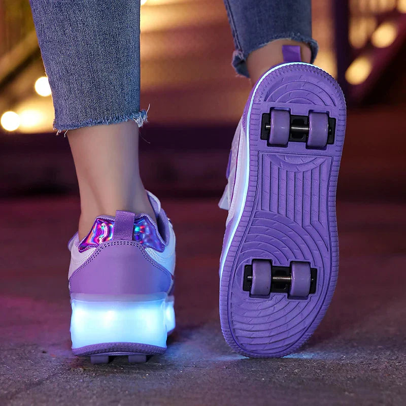 Kinder Rollschuhe Mit LED-Beleuchtung Und Orthopädischem Design 3