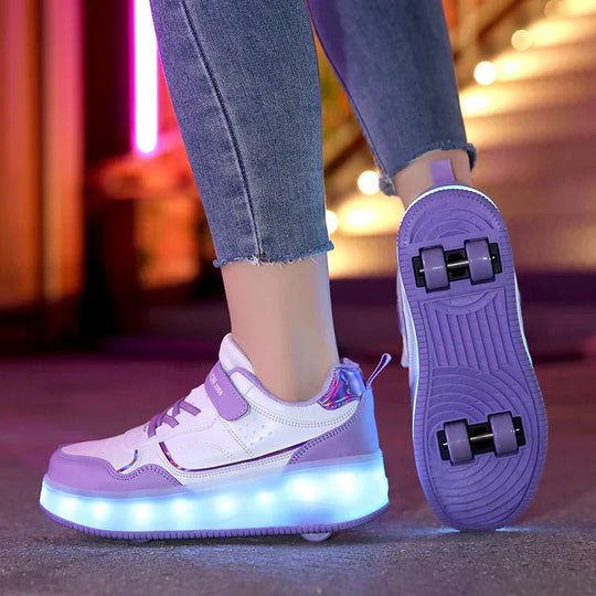 Kinder Rollschuhe Mit LED-Beleuchtung Und Orthopädischem Design 4
