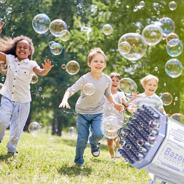 Kinder Seifenblasenmaschine GlowBubble mit LED-Beleuchtung für Partys und Spielnachmittage 1