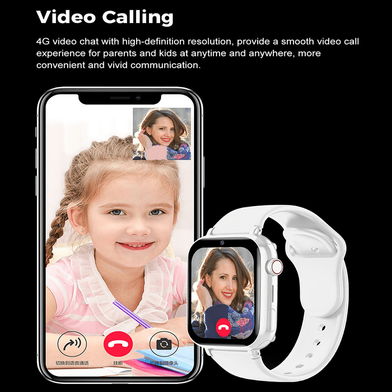 Kinder Sicherheitsuhr mit 4G Videotelefonie und GPS 2