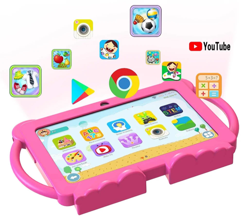 Kinder Tablet 7 Zoll Android 12 Lernspielzeug 32GB für Jungen und Mädchen 2