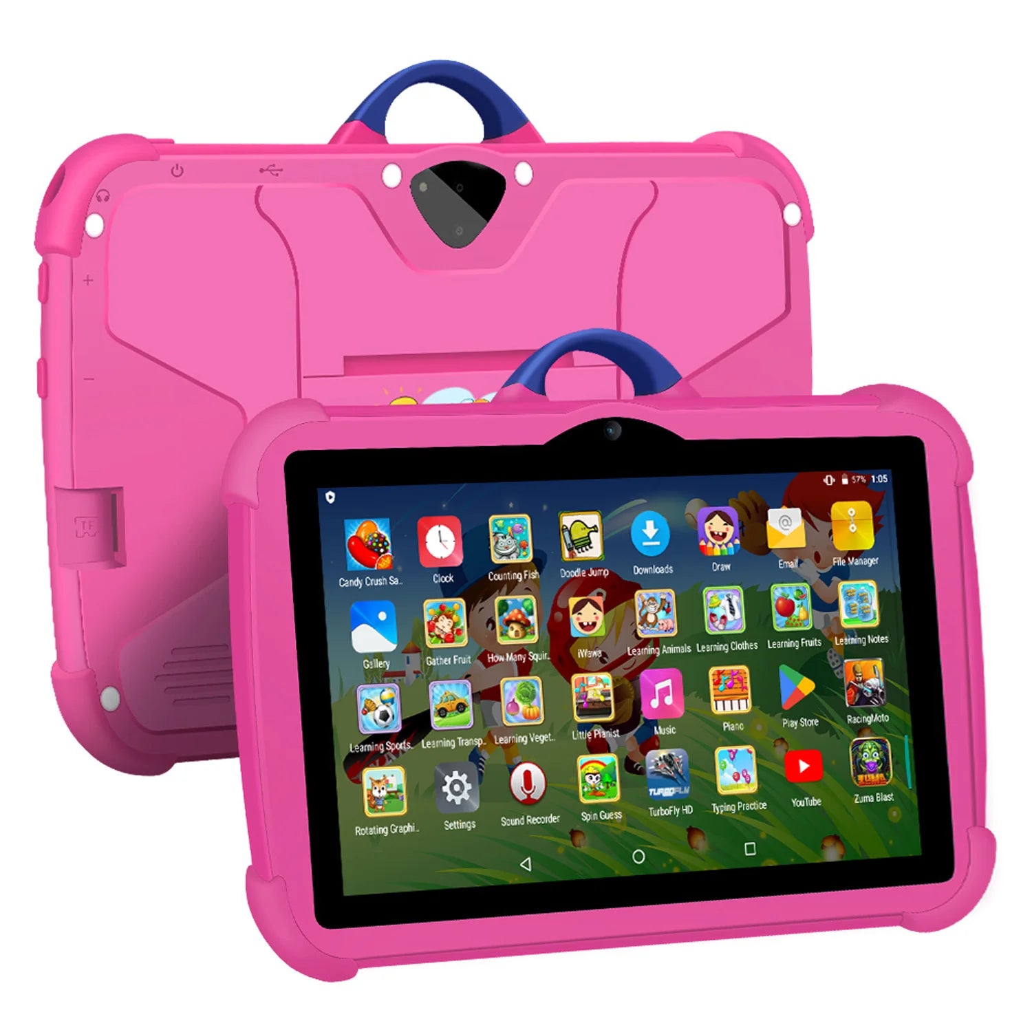 Kinder Tablet 7 Zoll Quad-Core mit 4GB RAM und 64GB ROM für Lernspiele 0
