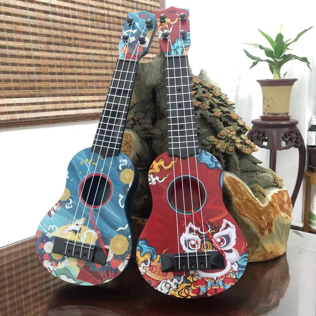 Kinder Ukulele Mini Kreativ Design mit Farbenfrohen Grafiken 0