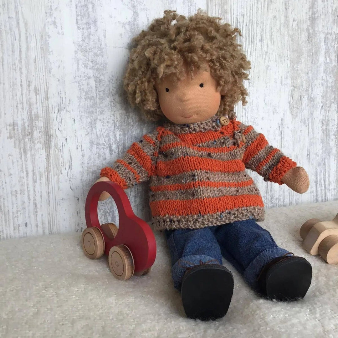 Kinder Waldorfpuppe Handgefertigt mit Weichem Körper 0