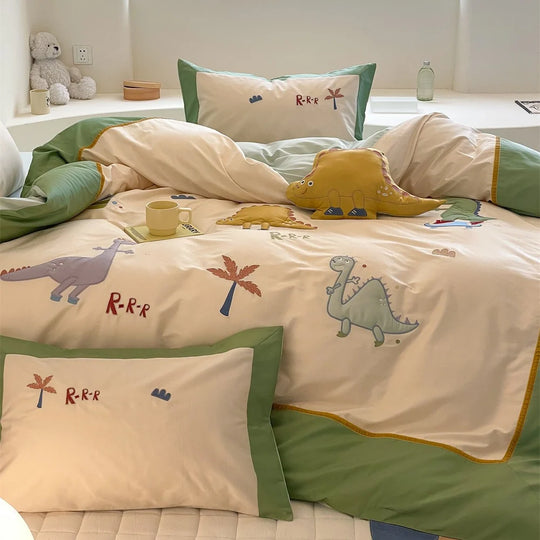 Kinder Wendebettwäsche-Set mit Dinosaurier-Motiv 1