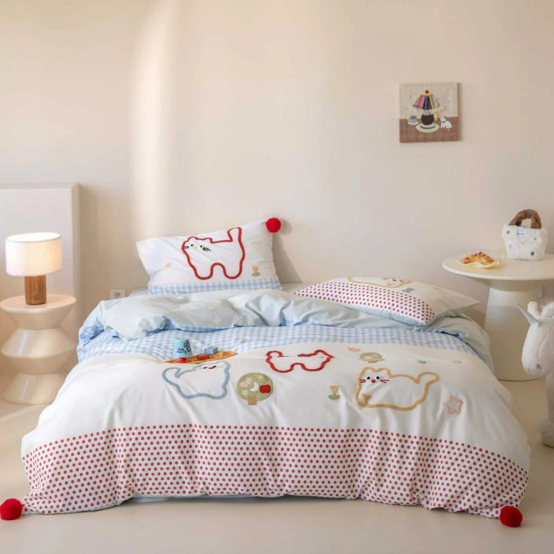 Kinder Wendebettwäsche-Set mit Elefanten- und Patchwork-Design 4