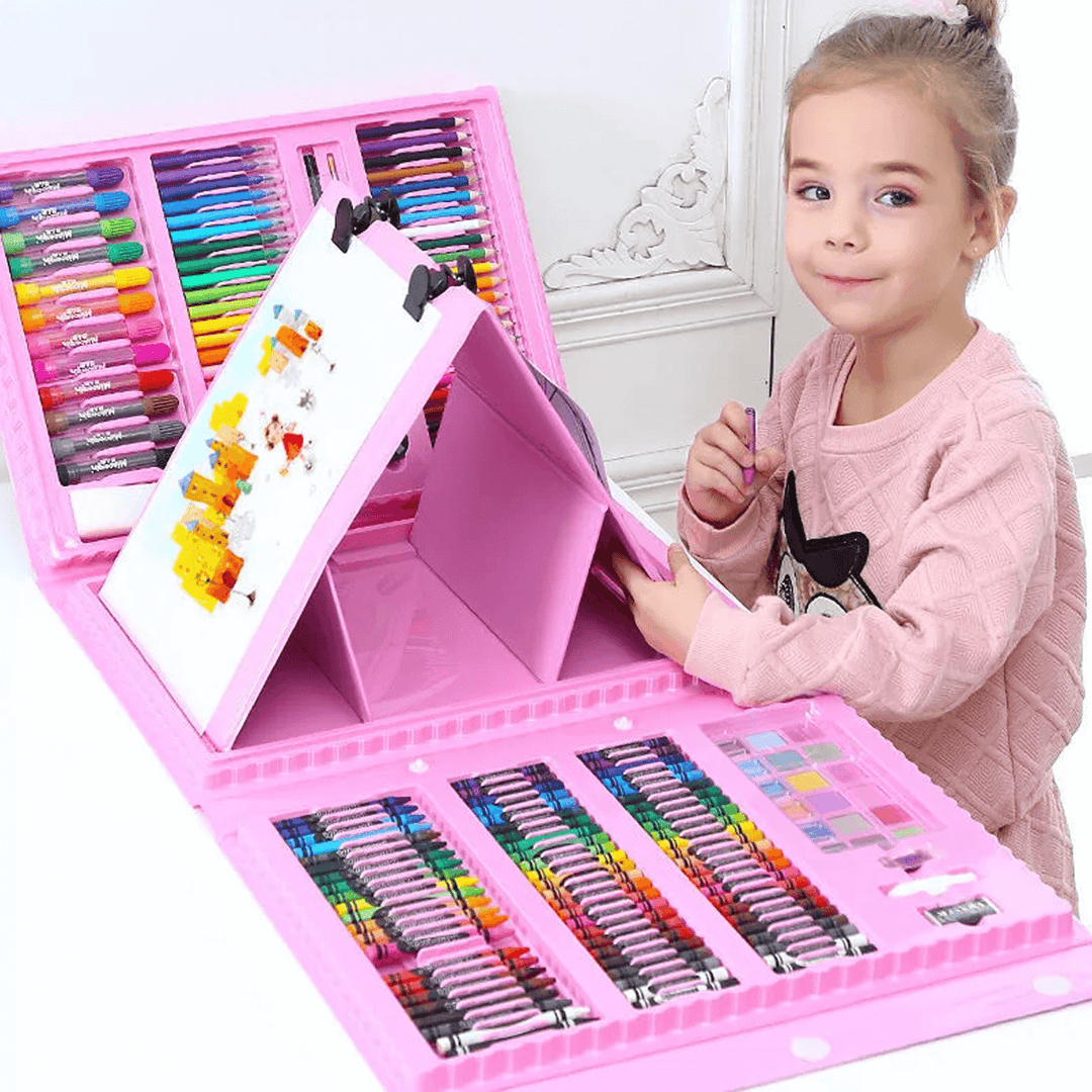 Kinder Zeichenset Kreativität Fördern Mit 208 Zeichenutensilien 0