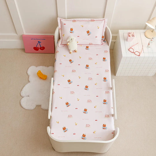 Kinderbettwäsche-Set mit Hasenmuster Atmungsaktiv und Pflegeleicht 8