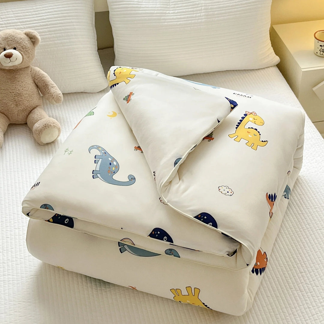 Kinderbettwäsche-Set mit Tiermotiven und gesteppter Decke 13