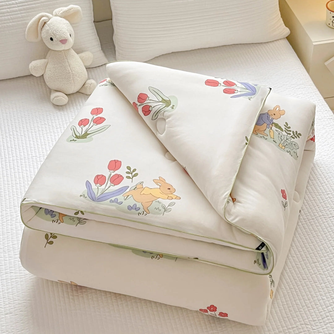 Kinderbettwäsche-Set mit Tiermotiven und gesteppter Decke 6