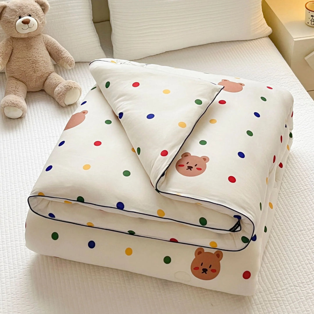 Kinderbettwäsche-Set mit Tiermotiven und gesteppter Decke 9
