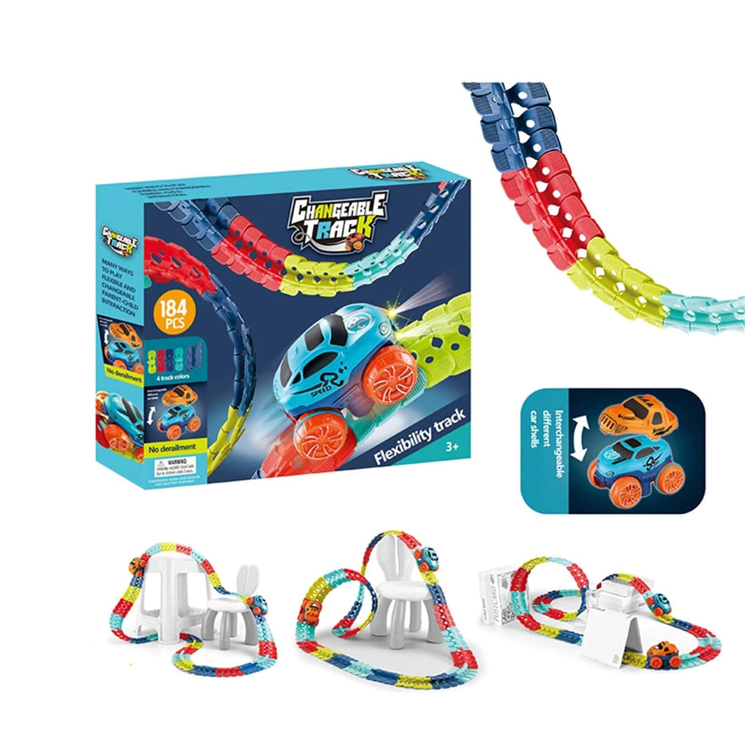 Kinderspielzeug Magnetischer Auto-Spielparcours Fördert Kreativität und Fantasie 6