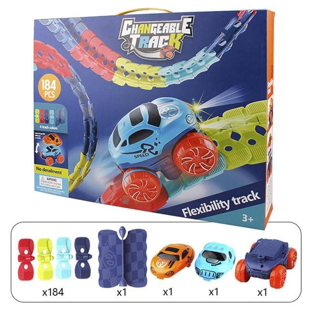 Kinderspielzeug Magnetischer Auto-Spielparcours Fördert Kreativität und Fantasie 8