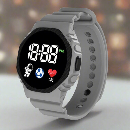Kinderuhr Sportlich für Abenteuerlustige mit LED-Display und Wasserdichtem Design 1