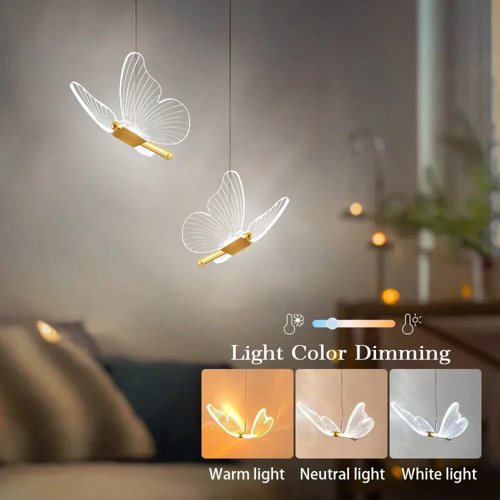 Kinderzimmer Lampe LED Schmetterling Design 3