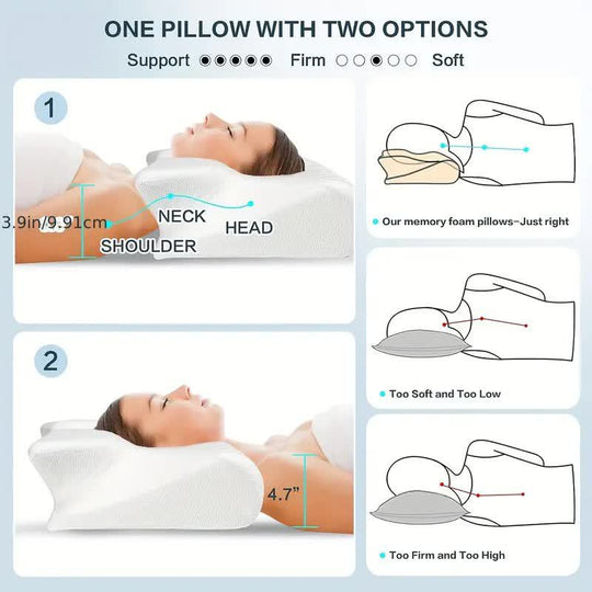 Kissen für erholsamen Schlaf ergonomisch geformt 8