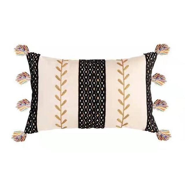Kissenbezug 40x40 Boho-Stil mit Fransen für Wohn- und Schlafzimmer 10