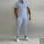 Variant image for Herren Jogginganzug Set Slim Fit Poloshirt Atmungsaktive Baumwollmischung-8