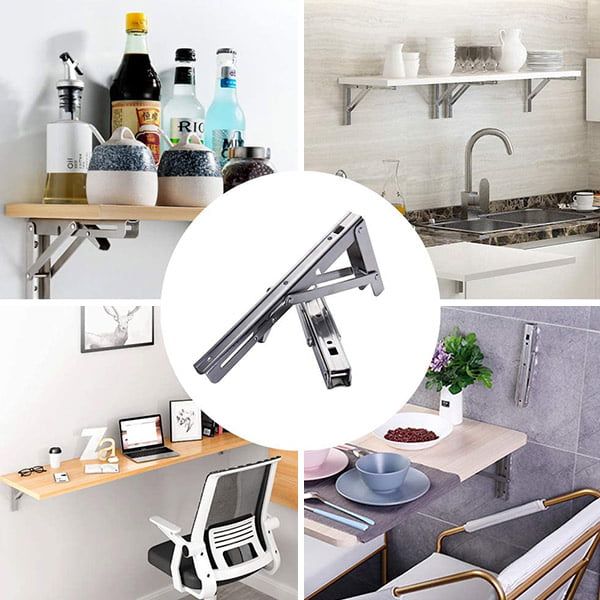 Klapphalterung für Tisch 2er Set Praktische Wandmontage 2