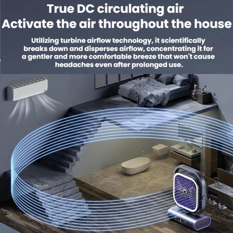 Kleiner USB Mini Ventilator Desktop mit Fünf Geschwindigkeitsstufen für Büro und Zuhause 4