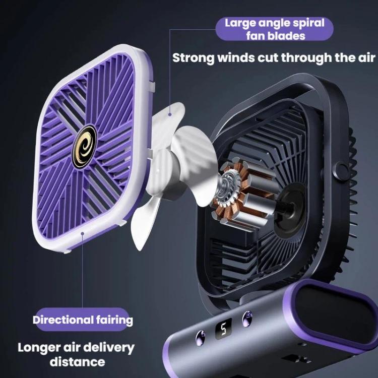 Kleiner USB Mini Ventilator Desktop mit Fünf Geschwindigkeitsstufen für Büro und Zuhause 6