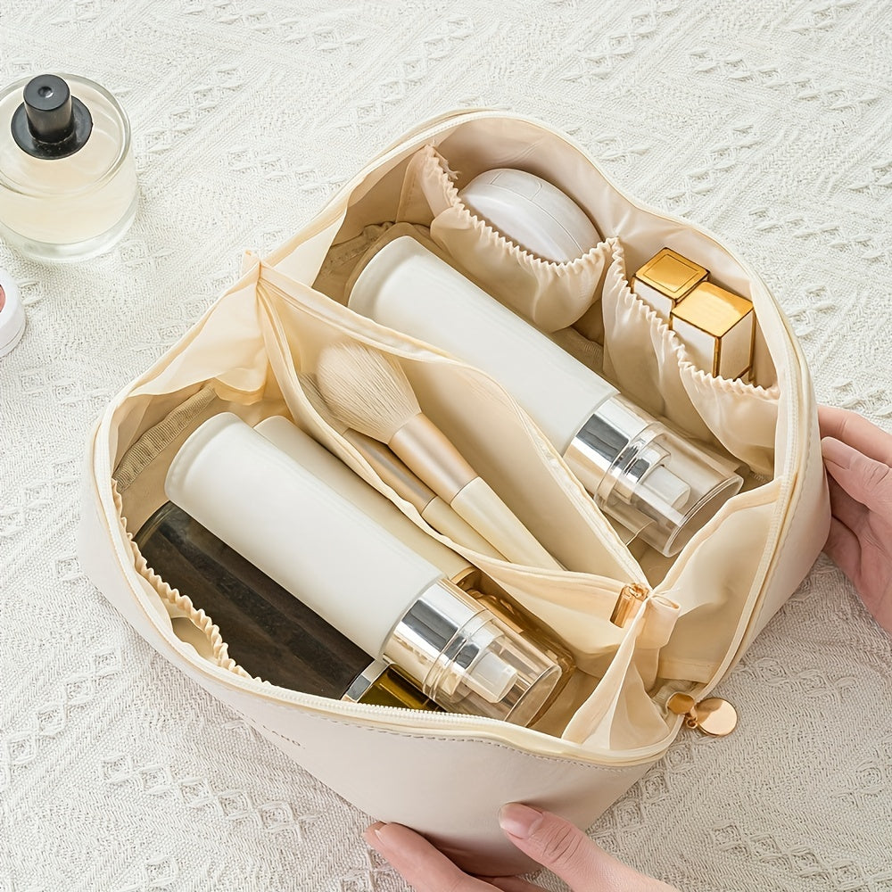 Kosmetiktasche Damen Make-up Organizer für Reisen, Kulturbeutel mit Reißverschluss, Praktische Kulturtasche 2