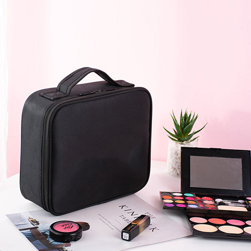 Kosmetiktasche Damen mit Verstellbaren Fächern - Praktische Schminktasche für Reisen und Alltag 5
