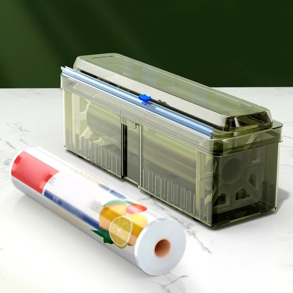 Küchenhelfer EasyWrap Transparent Verpackungsgerät mit Präzisem Schneidmechanismus 0