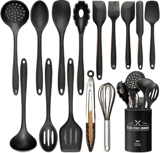 Küchenhelfer Set 15-teilig für Präzises Kochen mit Hitzebeständigen Utensilien 0