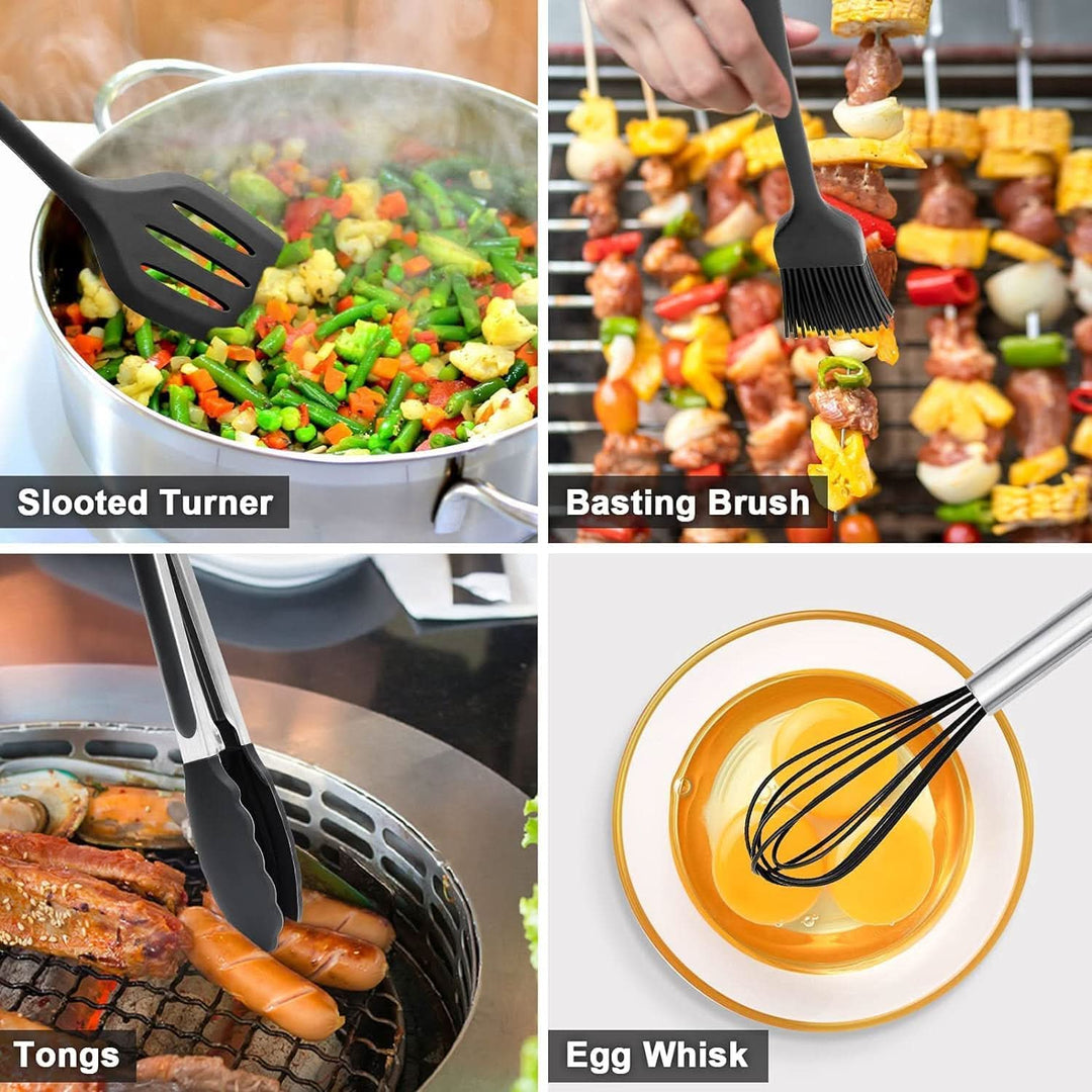 Küchenhelfer Set 15-teilig für Präzises Kochen mit Hitzebeständigen Utensilien 3