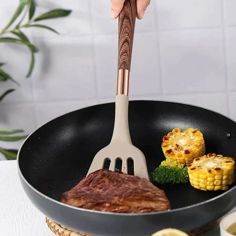 Küchenhelfer Set Mit Ergonomischen Holzgriffen Für Stilvolles Kochen 4