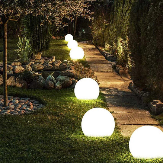 Kugelförmige Gartenbeleuchtung mit Fernbedienung – LED Gartenleuchten für stimmungsvolle Beleuchtung im Garten und Innenbereich 1