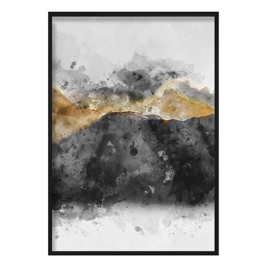 Kunstdruck Aquarell Berge Nr. 3 – Abstraktes Kunstwerk für Ihre Inneneinrichtung 0