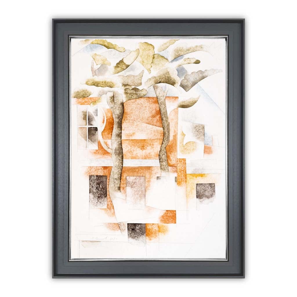 Kunstdruck Charles Demuth - Moderne Kunst Bilder - Bermuda mit Bäumen und Häusern 0