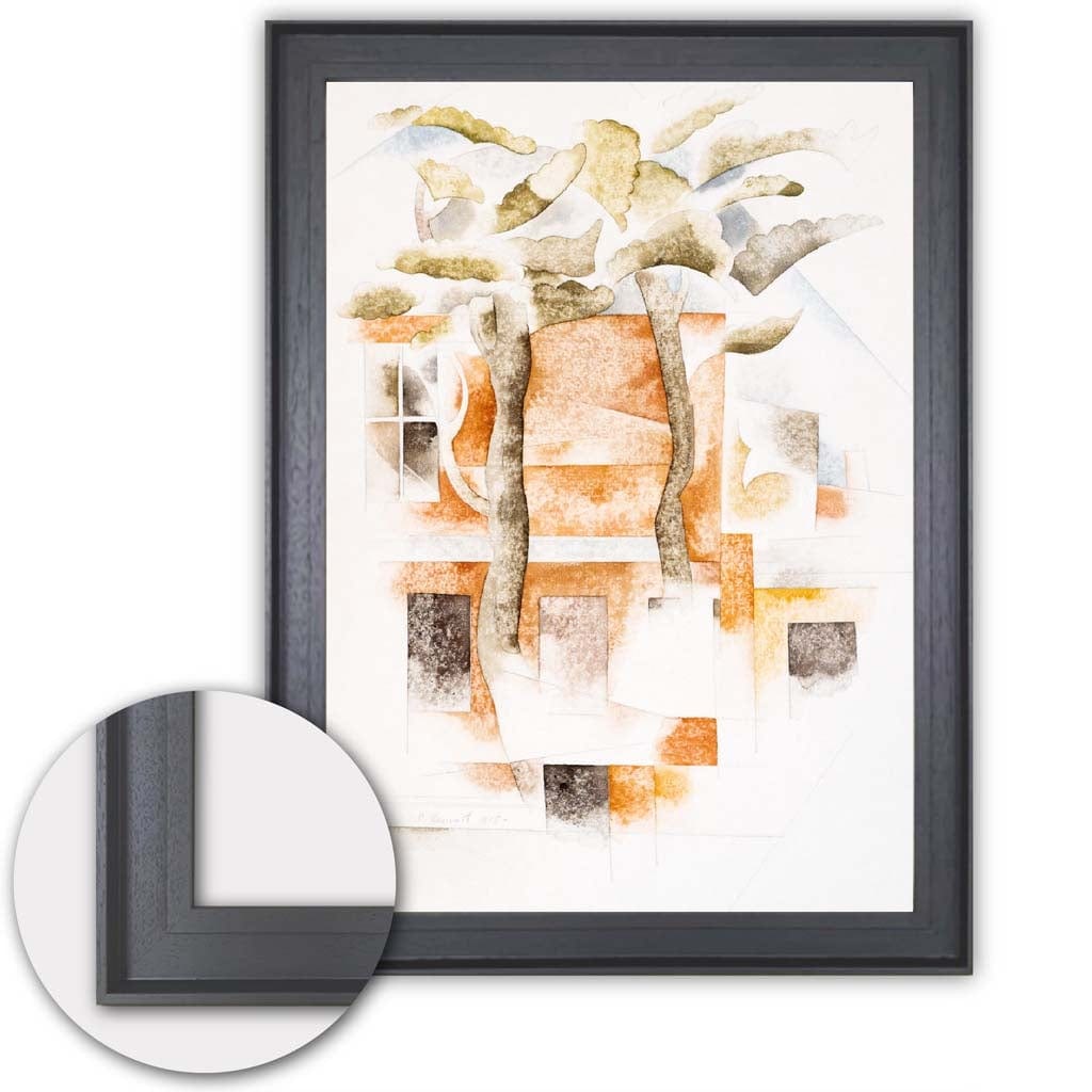 Kunstdruck Charles Demuth - Moderne Kunst Bilder - Bermuda mit Bäumen und Häusern 4