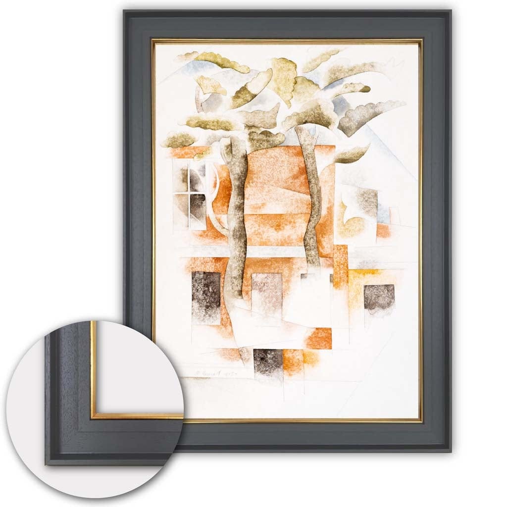 Kunstdruck Charles Demuth - Moderne Kunst Bilder - Bermuda mit Bäumen und Häusern 6
