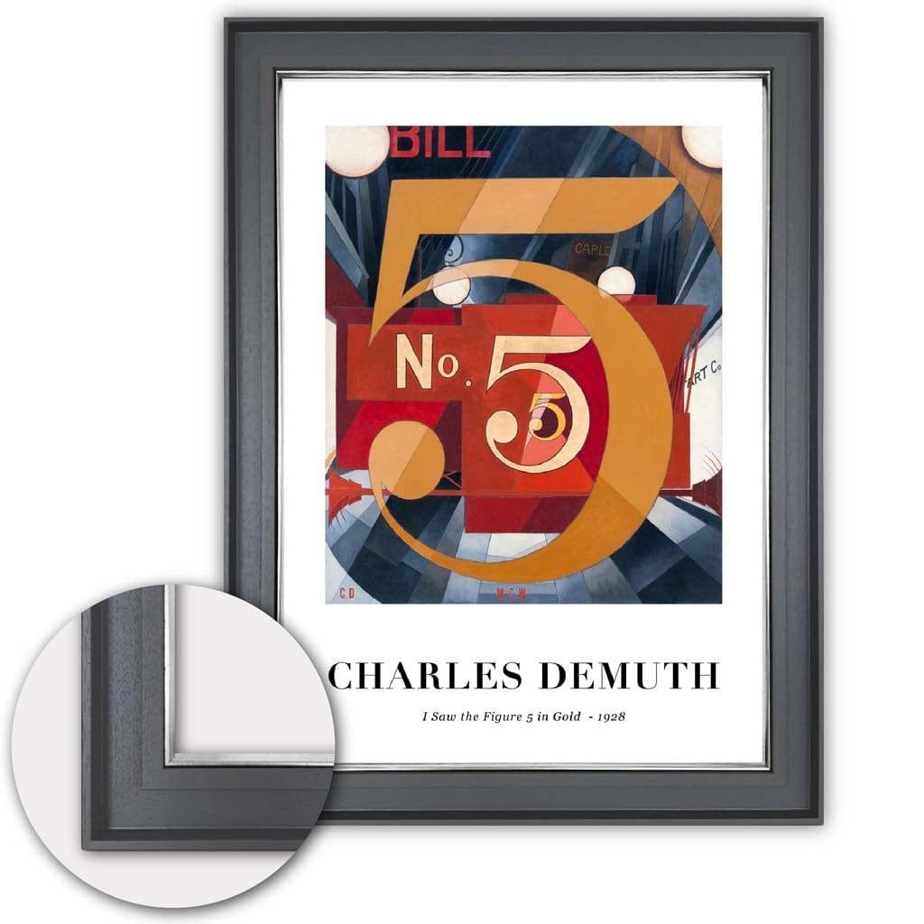 Kunstdruck Zahl 5 von Charles Demuth – Digitaler Kunstdruck für stilvolle Heimdekoration 5