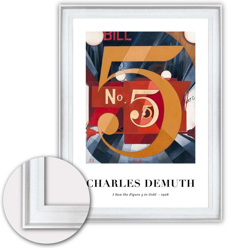 Kunstdruck Zahl 5 von Charles Demuth – Digitaler Kunstdruck für stilvolle Heimdekoration 7