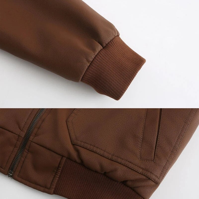 Kunstlederjacke