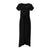 Kurzärmeliges Maxikleid Mit Rundhalsausschnitt