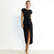 Kurzärmeliges Maxikleid