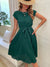 Kurzärmeliges Plissee-Minikleid für Damen 3