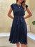Kurzärmeliges Plissee-Minikleid für Damen 5