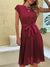 Kurzärmeliges Plissee-Minikleid für Damen 6