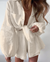 Variant image for Damen Set Leinenbluse und Shorts Elegantes Sommer Outfit-1