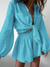 Variant image for Damen Set Leinenbluse und Shorts Elegantes Sommer Outfit-25