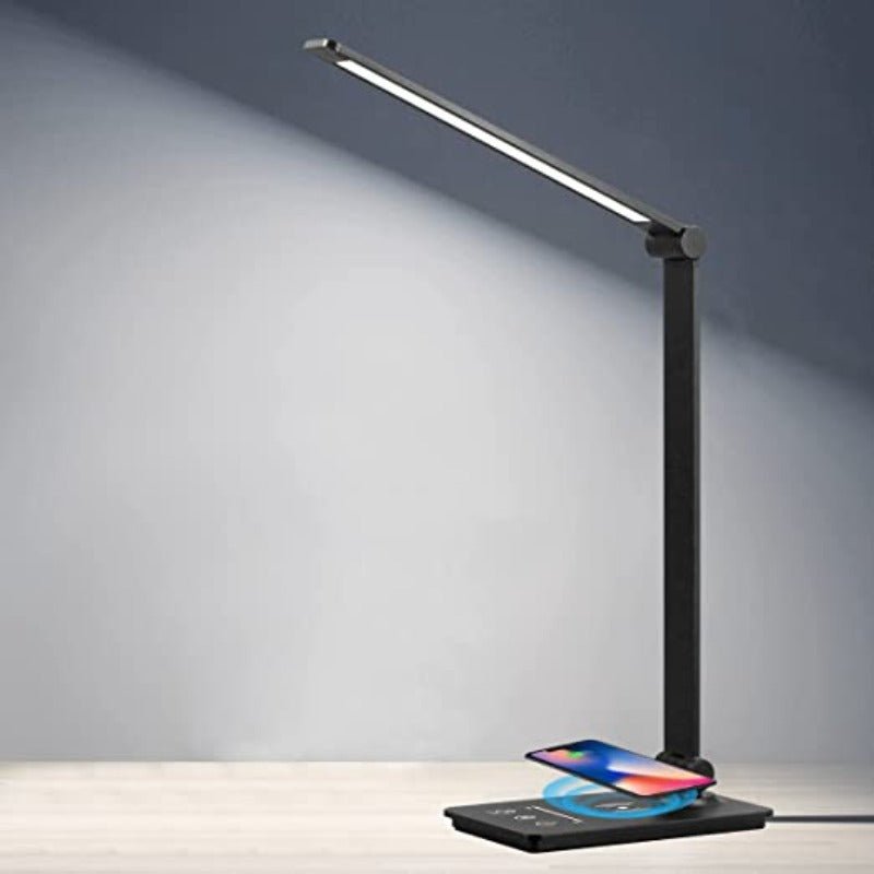 LED-Schreibtischlampe mit kabellosem Laden und einstellbarer Helligkeit 0
