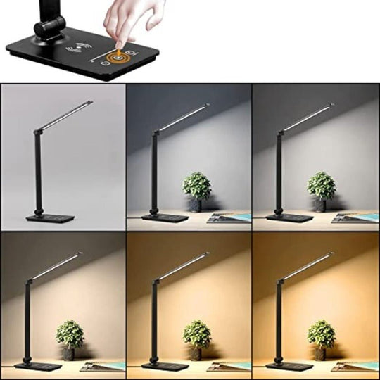 LED-Schreibtischlampe mit kabellosem Laden und einstellbarer Helligkeit 1