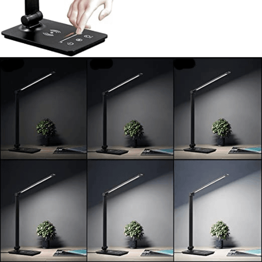 LED-Schreibtischlampe mit kabellosem Laden und einstellbarer Helligkeit 2