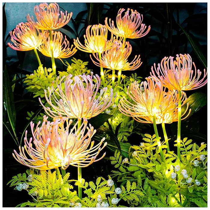 LED Außenleuchte für Garten und Terrasse mit Blumenmuster 4
